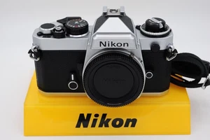 Nikon FE Auto/Manual silver SLR. EXC++ cond. +strap. New light seals! - Picture 1 of 12