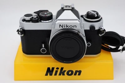 Nikon FE Auto/Manual silver SLR. EXC++ cond. +strap. New light seals! - Image 1 of 4