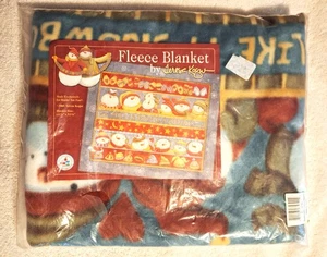 Fleece Winter Themed Blanket by Teresa Kogut 2005 - Picture 1 of 3