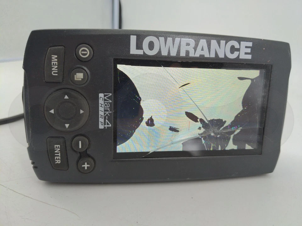 LOWRANCE MARK 4 CHIRP FISHFINDER BOAT RADAR NAVIGATION DISPLAY MONITOR HEAD UNIT - Image 1 of 4
