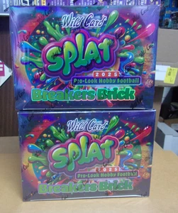 (2) 2025 WILD CARD SPLAT BREAKERS BRICK HOBBY FOOTBALL SEALED BOX LOT - Picture 1 of 1