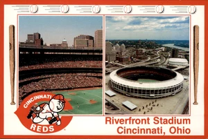 Fotochrome Postkarte Cincinnati Reds Riverfront Stadium Ohio - Bild 1 von 2
