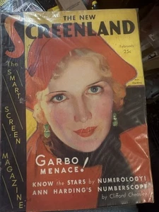 1931 February SCREENLAND MOVIE MAGAZINE - Ann Harding Cover —bagged - Picture 1 of 1