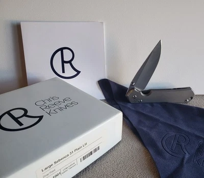 Chris Reeves Knives Large Sebenza 31 plain LEFT HANDED drop point - Image 1 of 4