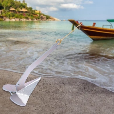 Anclaje de arado triangular para barcos de 20-35 pies anclaje de acero anclaje de barco galvanizado Foto 1 de 4