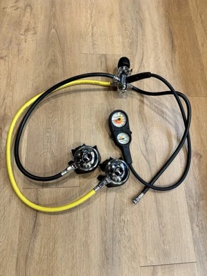 Scuba Diving Regulator Set Aqua Lung  1st Stage Yoke , Conshelf  14s - Image 1 of 4
