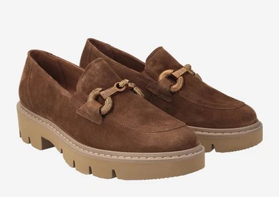 Paul Green Mocasín Mujer EE. UU. Plataforma Tacón Zapatos Marrón Gamuza 8 Foto 1 de 4