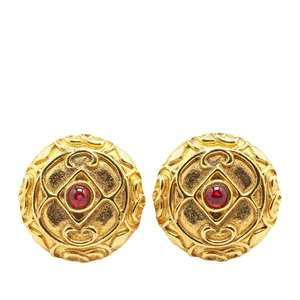 CHANEL vintage Colored stone Earring Women 【Used】 - Picture 1 of 3