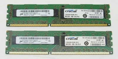 Micron 16GB(2x8GB) PC3L-12800R DDR3 1600MHz ECC Server Memory MT18KSF1G72PDZ-... - Image 1 of 3