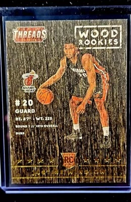 2015–16 Panini Threads деревянные дебютанты No266 Джастин Уинслоу карточка дебютанта RC Heat - Изображение 1 из 2