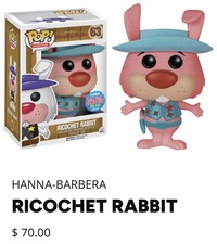 Funko Pop Animation #63 Ricochet Rabbit - New York  Con 300 PCS  Limited - PINK