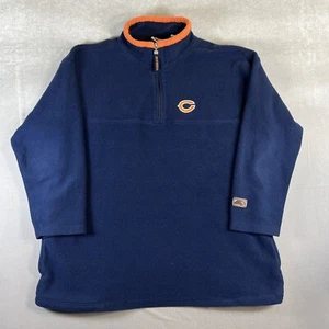 Vintage Chicago Bears Pullover Herren XL Blau 1/4 Zip Pulli Fleece Pro Star 90s  - Bild 1 von 9