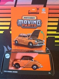 2025 Matchbox Moving Parts BRITISH BURNT ORANGE 1956 MORRIS MINOR CONVERTIBLE - Picture 1 of 2