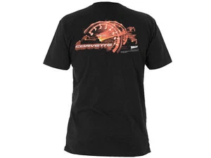Camiseta Corvette Red Line negra - Imagen 1 de 2