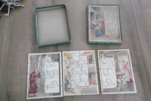 altes Spielzeug Holzpuzzle Das gute Abenteuer Lied - Bild 1 von 7