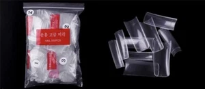 TIPS SQUARE Clear CON 500PC En Bolsa 413800 - Picture 1 of 3
