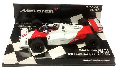 Minichamps McLaren MP4/1C #8 Silverstone Test 1983 - Stefan Bellof 1/43 Scale - Image 1 of 3
