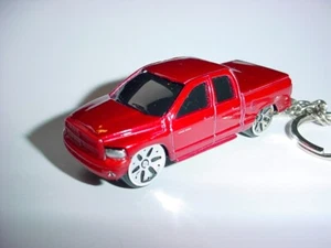 HOT 3D RED RAM 1500 CUSTOM KEYCHAIN keyring key MOPAR HEMI maisto dubz pick up - Picture 1 of 5