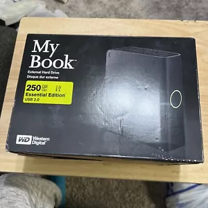 NEW WESTERN DIGITAL MY BOOK ESSENTIAL EDITION 250GB USB 2.0 EXTERNAL HARD DRIVE - Picture 1 of 11