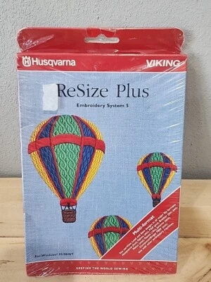 Husqvarna Viking ReSize Plus Embroidery System 5 Software CD Windows 95/98/NT - Image 1 of 3