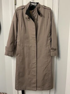 Vintage Misty Harbor Trench Coat Womens 6 P Purple Belted Made in USA Union Made - Picture 1 of 18