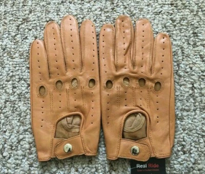 NUEVOS GUANTES DE CONDUCCIÓN DE CUERO REAL PARA HOMBRE Foto 1 de 2