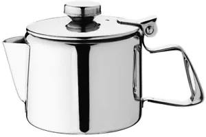 Olympia P964 Concorde Tea Pot Stainless Steel 34ml 12 oz Infuser Silver FREE P&P - Picture 1 of 24