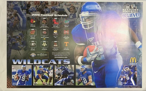 2006 University Of Kentucky Wildcats Football Poster Wesley Woodyard Jacob Tamme Cover