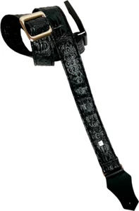 COURROIE GUITARE GET'M GET'M AUSSIE GATOR BLACK - Foto 1 di 2