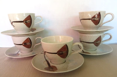 Red Wing LUTE SONG CUP & SAUCER SET MCM True China Shape Multiples Avail. - Image 1 of 4