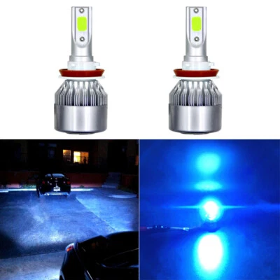 H11 LED Headlight Bulbs Low Beam Extremely Bright 8000K ICE Blue H9 H11 - Image 1 of 4