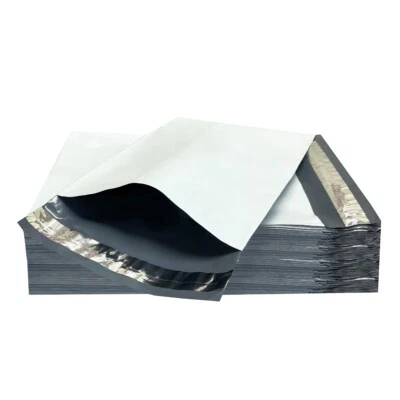 UOFFICE 500 Poly Mailers Bags 7.5x10.5" - #1 Pouches Envelopes White Self-Sealin - Image 1 of 4