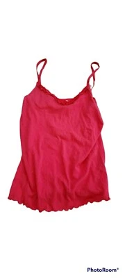 Juego de 2 l.e.i. Cami Correa de Espagueti Ropa de Dormir Tanque Talla XL Azul Rosa Volantes Foto 1 de 4