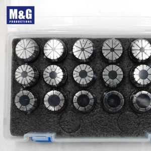 18Pc ER32 Milling Collet set 3-20mm, Tolarence 0.015mm with Arbor of choice - Picture 1 of 4