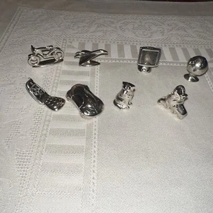 Monopoly 2000 Millennium Edition Full Set Of 8 Replacement Loose Token Pieces - Picture 1 of 3