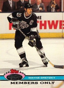 1991-92 Topps Stadium Club Hockey Wayne Gretzky Members Only #2 NM/MT KINGS