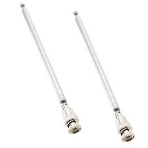2x Funkscanner Teleskop Antenne 20-1300MHz CB Antenne Mit BNC Stecker Anschluss - Bild 1 von 12