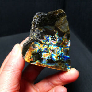 Labradorite Natural Royal Flashing Rock Polished Rough Loose Gemstone TC69