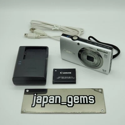 Canon PowerShot A2300 HD Silver Digital Camera 16.0MP w/Battery & Charger - Image 1 of 4