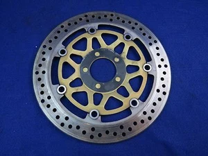 01 Kawasaki ZRX1200 Left Front Rotor BENT #241 ZRX 1200 Disc Wheel Brake - Picture 1 of 4