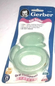 Chupete de goma de una pieza GERBER Baby Morether Duck años 90 hecho en EE. UU. NOS - Imagen 1 de 4