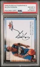 2000 Fleer Autographics ALLEN IVERSON Signed PSA Graded NM-M 8