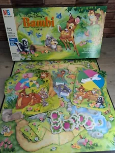 Gioco da tavolo Walt Disney's Bambi 1992 Milton Bradley #4311 istruzioni mancanti - Foto 1 di 20