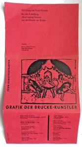 DDR, Grafik der Brucke-Kunstler. Zehn Kunstpostkarten - Picture 1 of 6