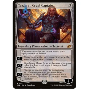 Tezzeret, Cruel Captain, Edge of Eternities #0002 MTG NM Inglese - Foto 1 di 1