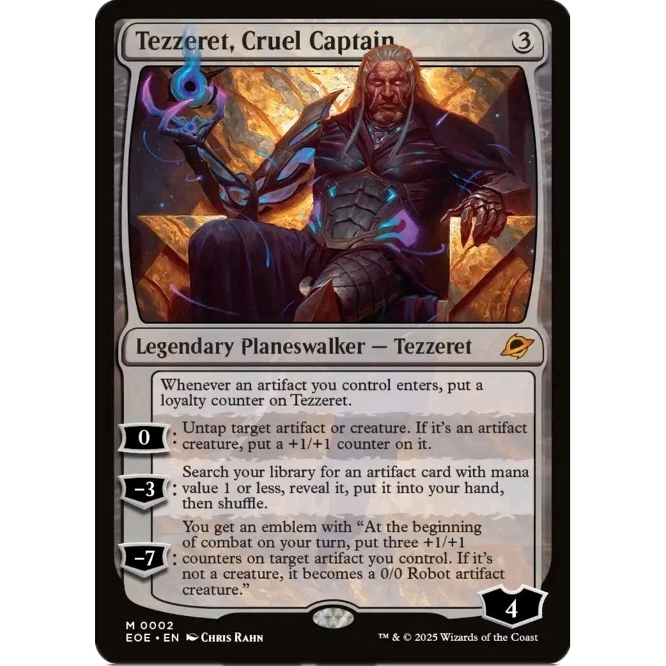 Tezzeret, Cruel Captain, Edge of Eternities #0002 MTG NM English  - Bild 1 von 1