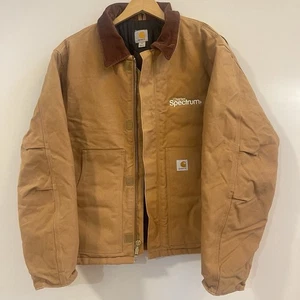 Vtg Carhartt J002 BRN XL Arctic Quilt Lined Duck Jacket Detroit - Branded - Picture 1 of 11