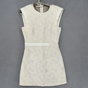 Maje Dress Womens Size 1 Beige Textured Sleeveless - Bild 1 von 17