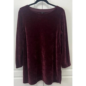 Túnica J.Jill Wearever Chenille Tejida Línea A en Berenjena Talla M Nueva Sin Etiquetas - Imagen 1 de 6