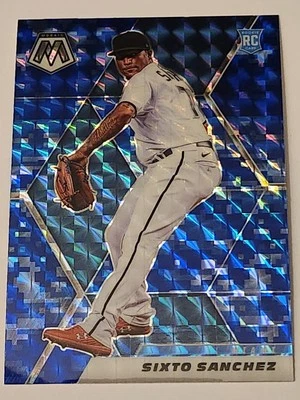 2021 Panini Mosaic Blue Camo Rookie Sixto Sanchez # 202  - Image 1 of 2